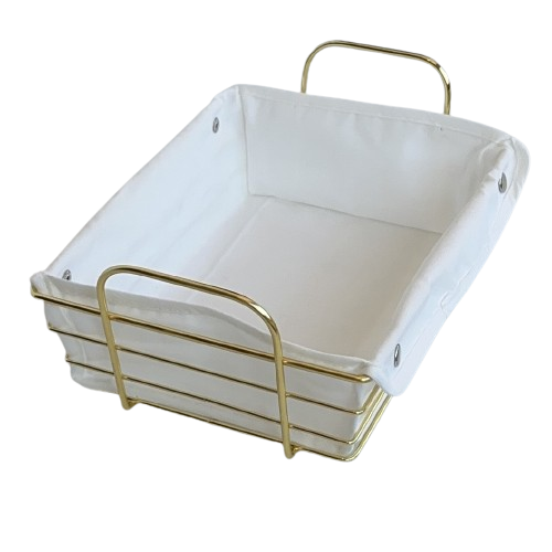 Rectangular Bread Basket With Detachable Cloth