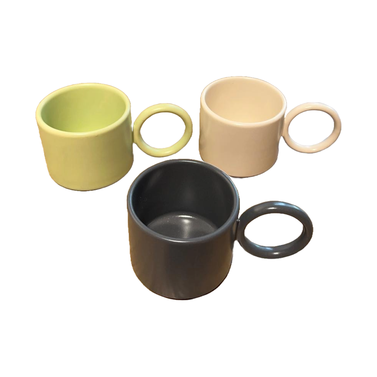 One color ceramic mugs (Set of 2)