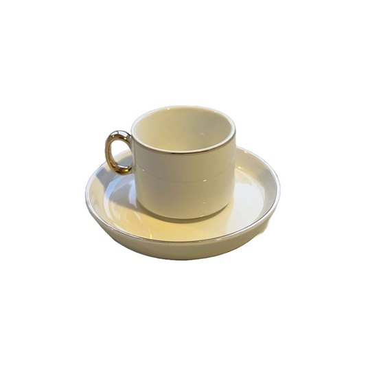 Coffee Cups with gold rim (Set of 12)