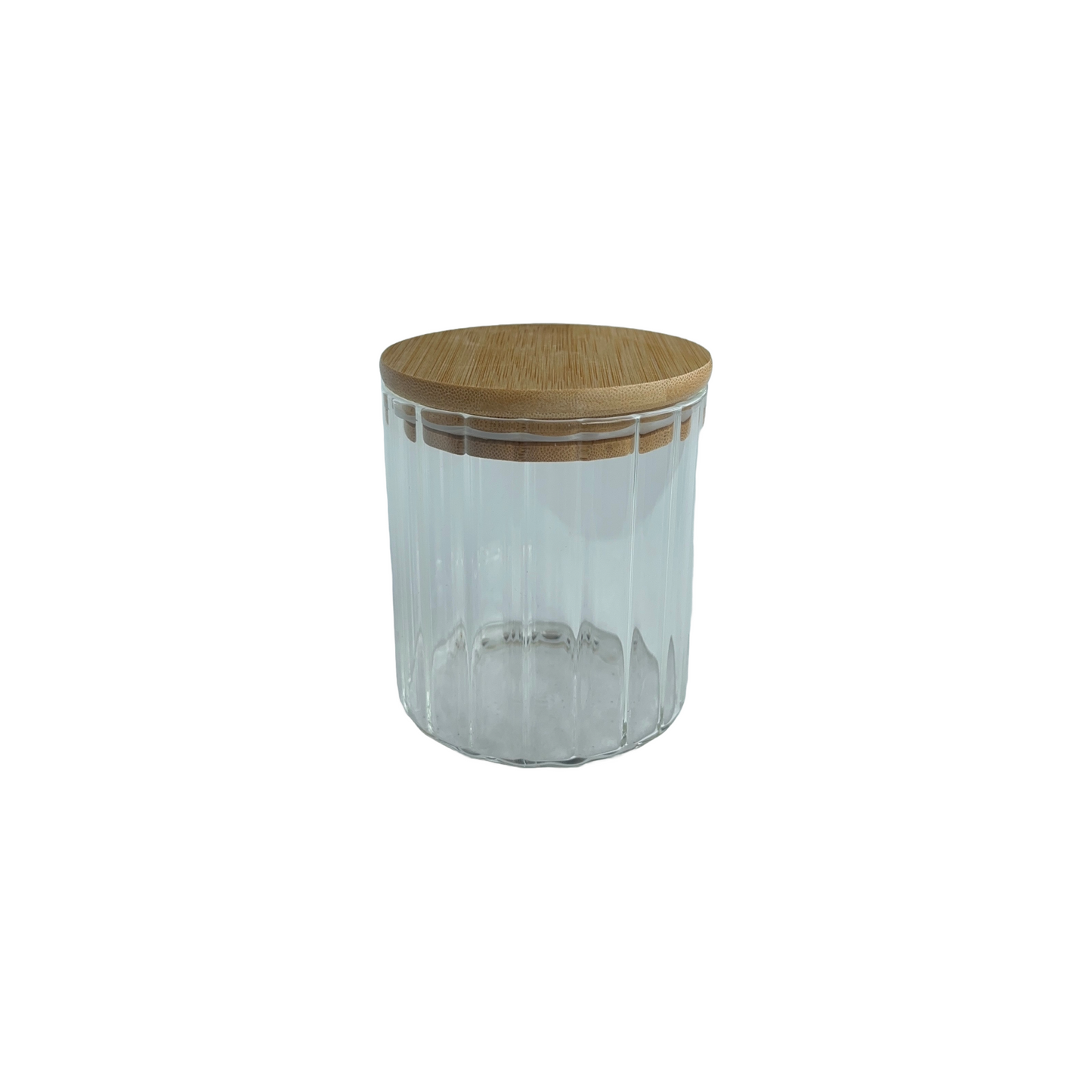 Ribbed Glass Containers (Set of 3)