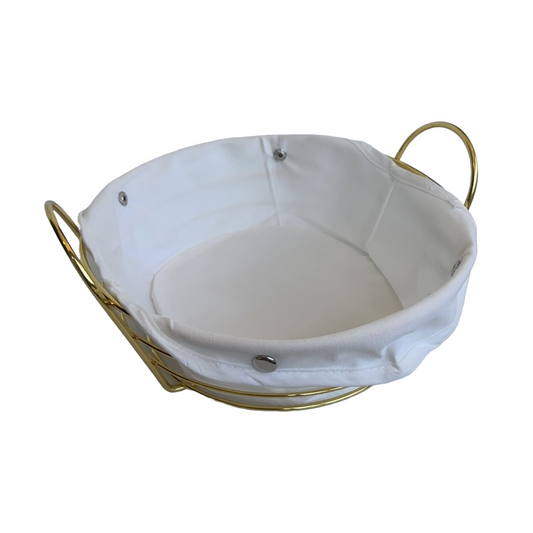 Circle Bread Basket With Detachable Cloth