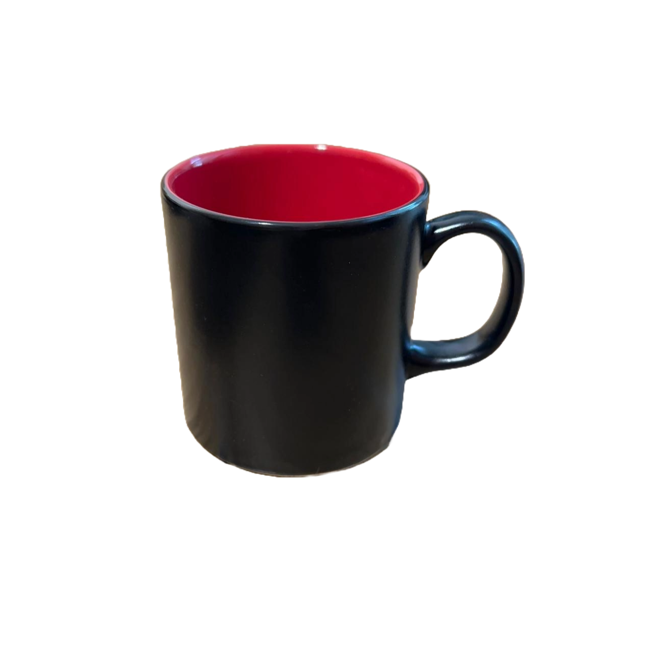 Black Mug with Red Interior (Set of 2)