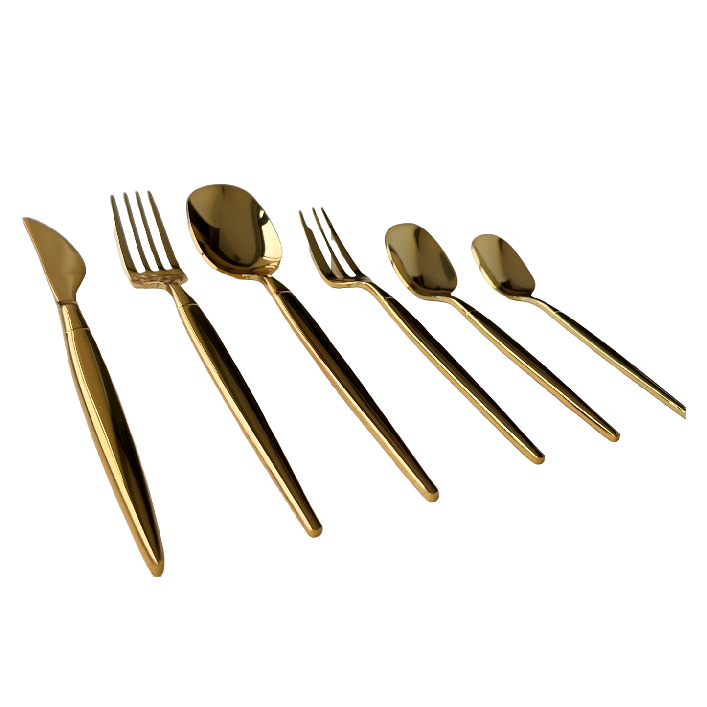 Gold and Silver Stainless Steel Cutlery Set (36 pcs)