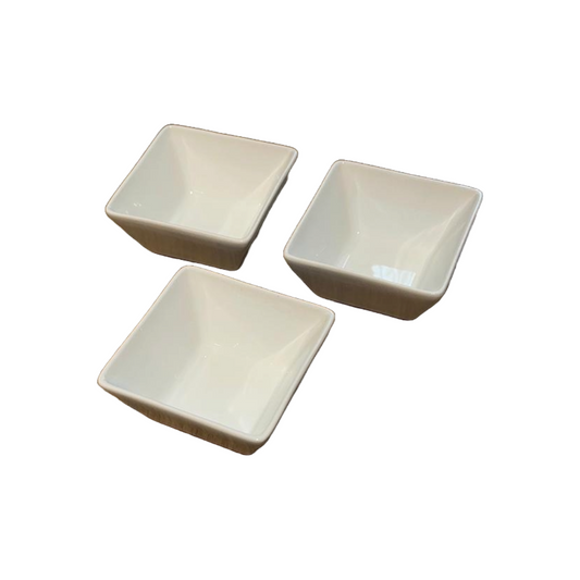 White Ceramic bowls (Set of 3)