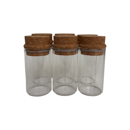 Small Spice Jars with Cork Lid (set of 6)