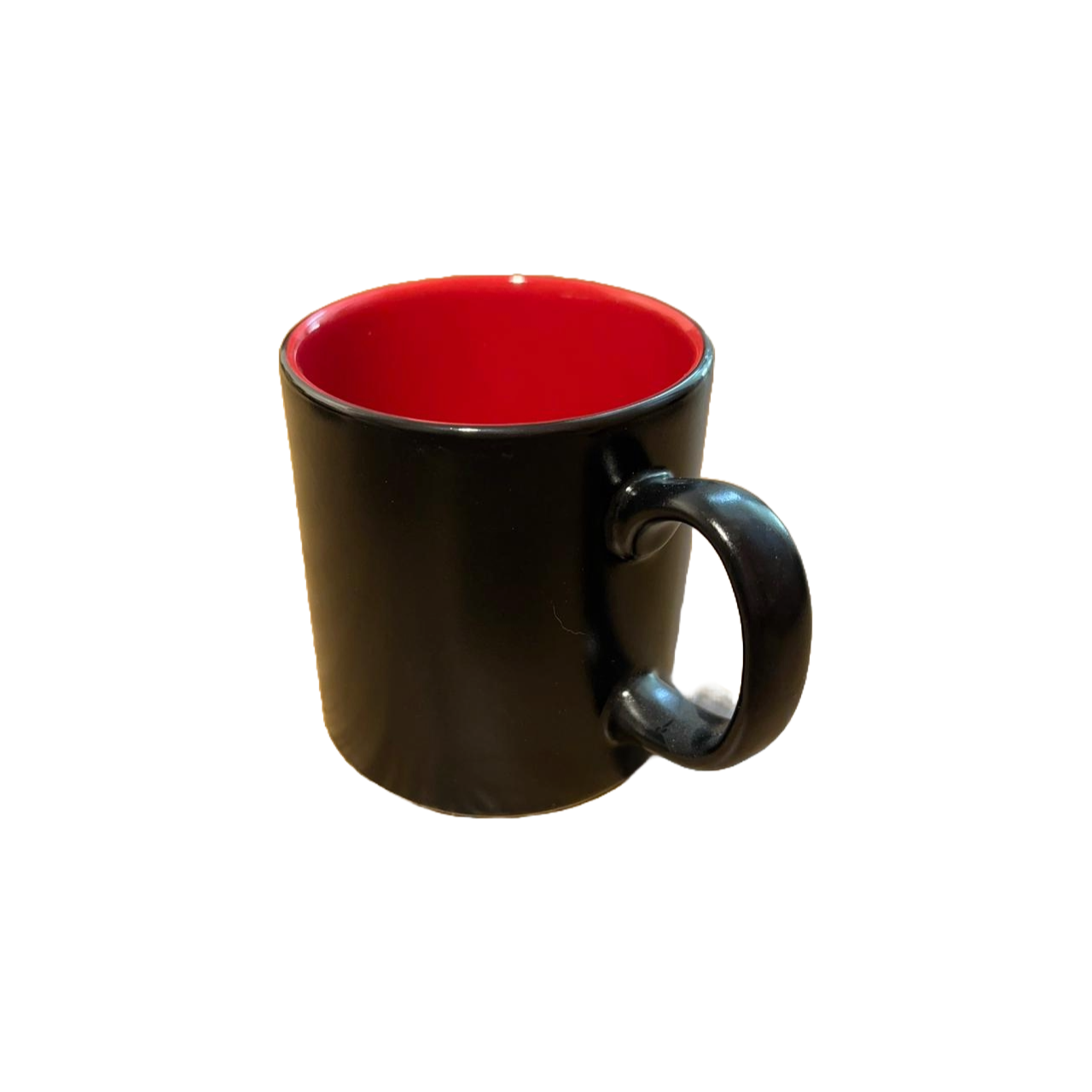 Black Mug with Red Interior (Set of 2)