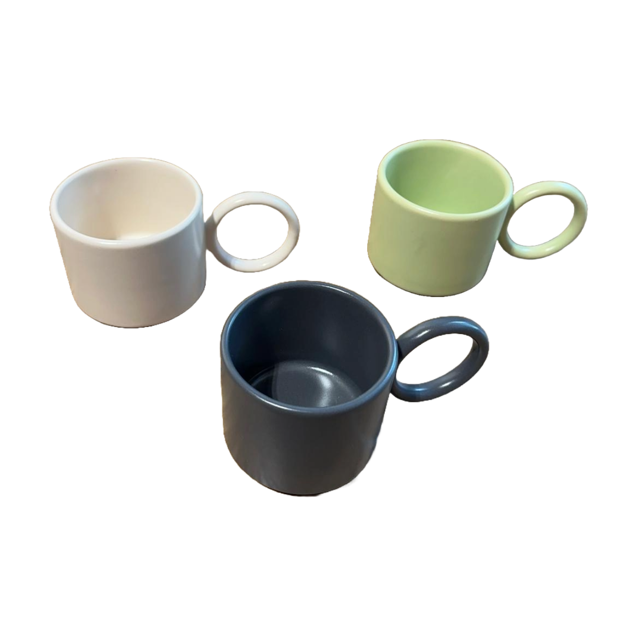 One color ceramic mugs (Set of 2)