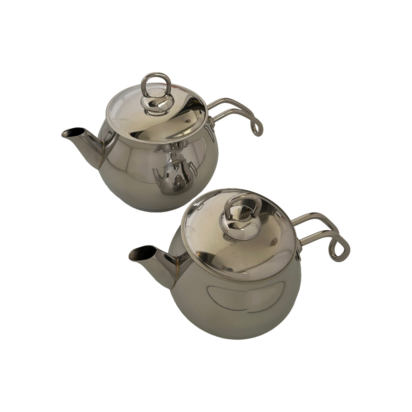 Double Stainless Steel Teapots