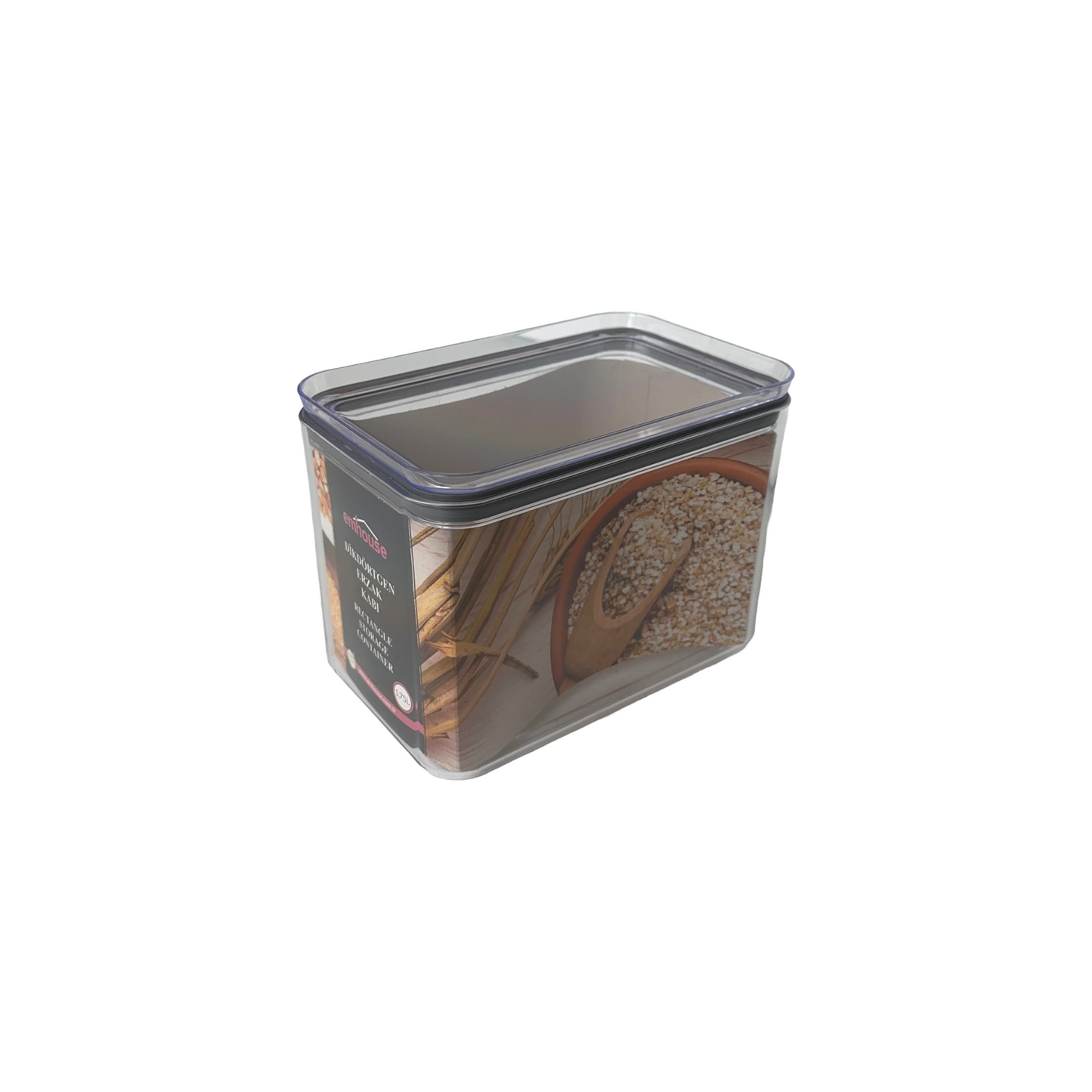 Set of 3 Plexi Rectangle Storage Containers