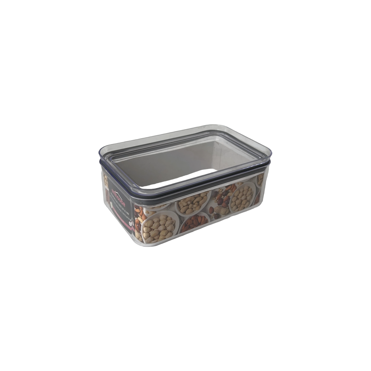 Set of 3 Plexi Rectangle Storage Containers