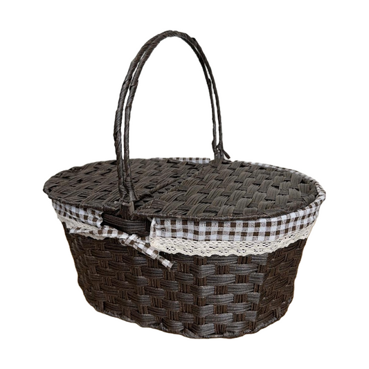 Brown Picnic Basket