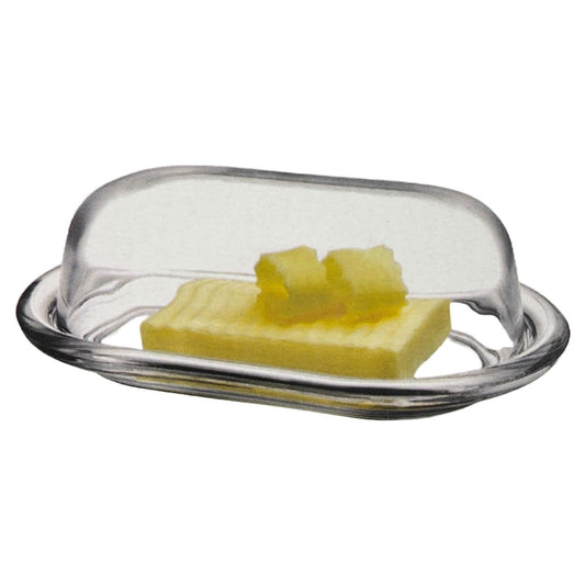 Glass Covered Butter Dish